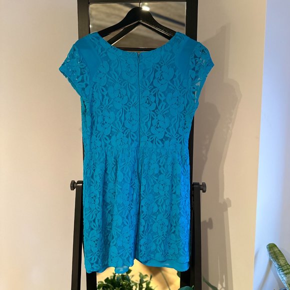Urban Outfitters Coincidence & Chance Aqua Blue Lace Dress - Picture 2 of 7